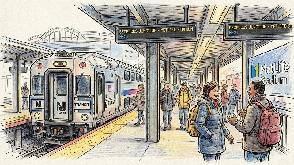 NJ Transit Brings Back NFL Rail Service to MetLife