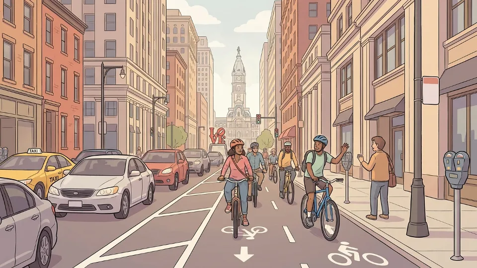 Philadelphia Cyclists Push for Safer Bike Lanes