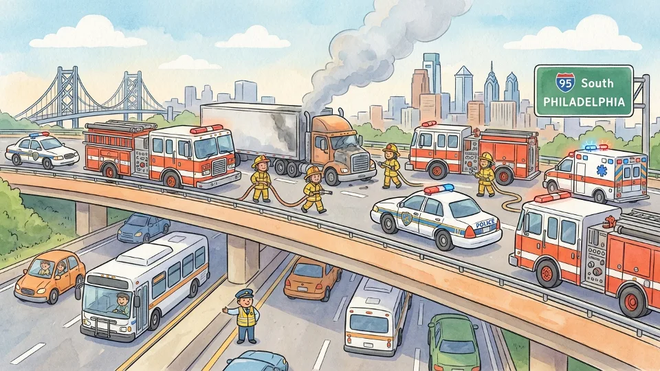I-95 Philadelphia Reopens After Truck Fire