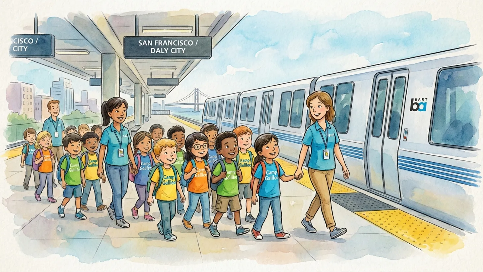 SF Camp Teaches Kids Transit Skills on BART