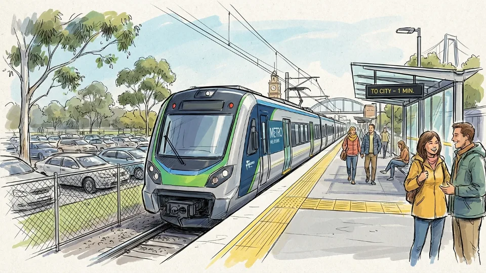Melbourne Sunbury Line Adapts Parking for Progress