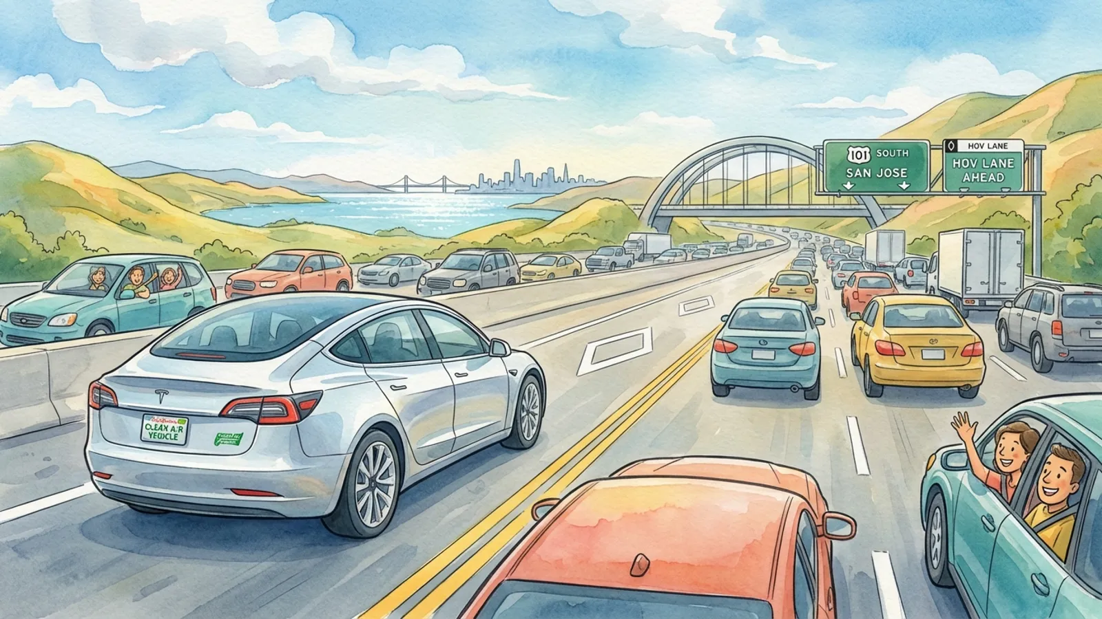 SF Bay Area Extends Clean-Air Carpool Access