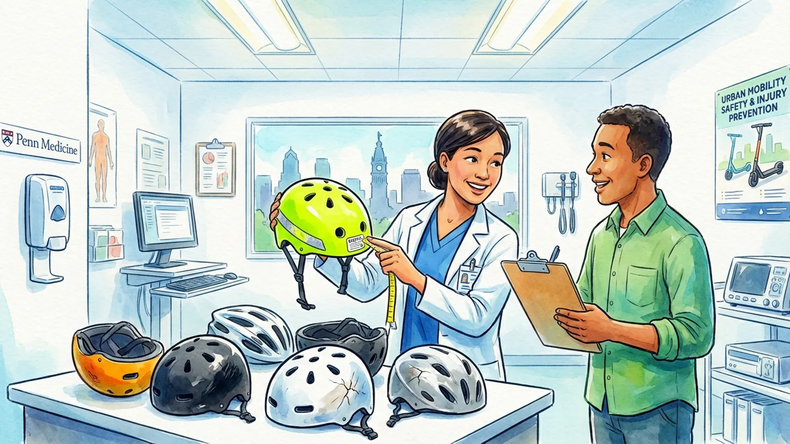 Philadelphia Doctors Push E-Scooter Safety Progress