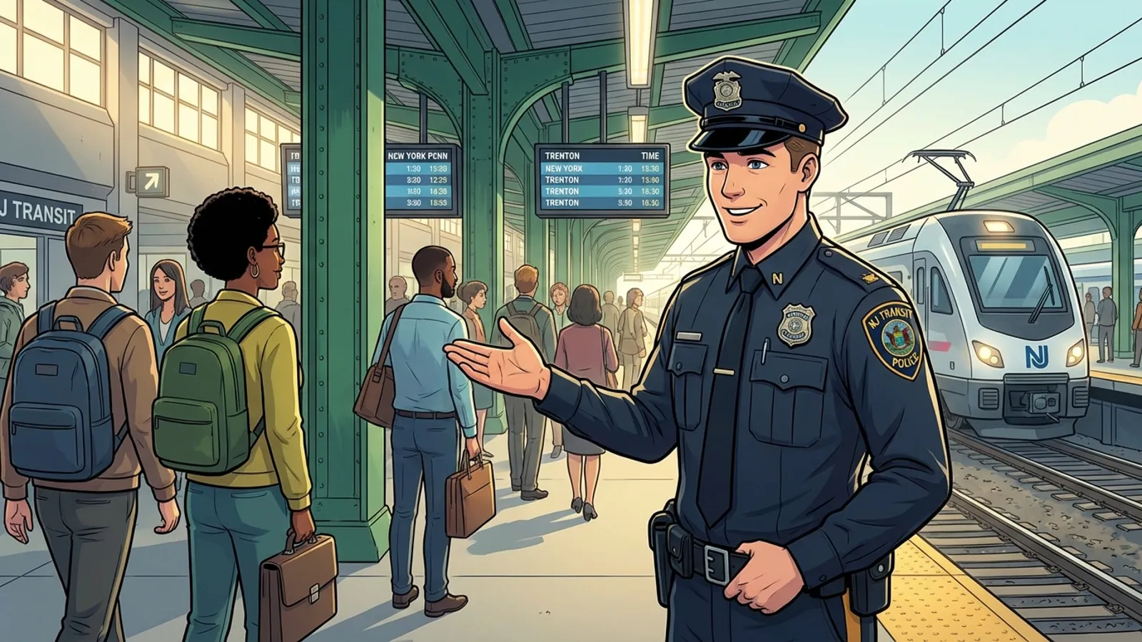 NJ TRANSIT Police Info Goes Digital for NYC Riders