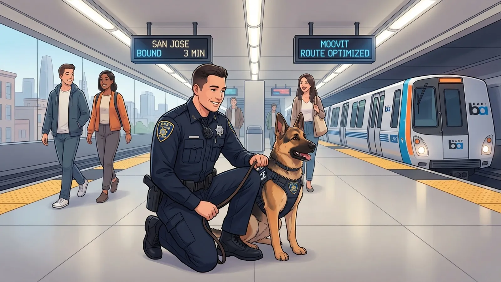 BART K-9s Earn Top Honors, Boosting SF Transit Safety