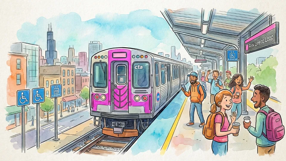 Chicago Pink Line Elevator Out — CTA Working on Fix