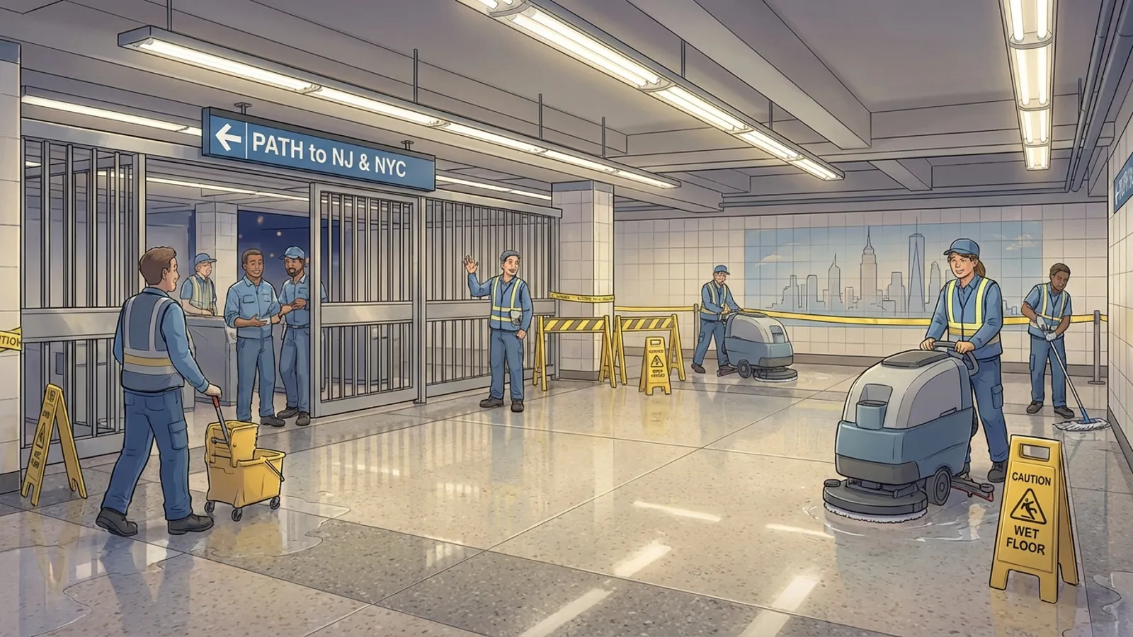 NYC PATH Keeps JSTC Clean With Nightly Maintenance