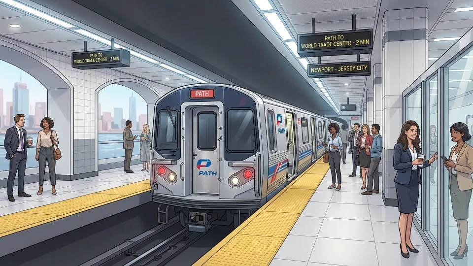 NYC PATH Newport Station Adapts to Single Track