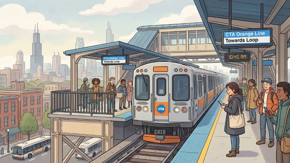 Chicago Orange Line Adapts Service During Track Work