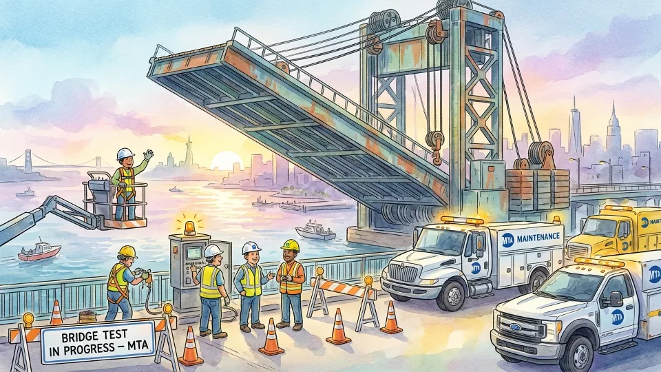 NYC's RFK Bridge Tests Safety Systems Overnight