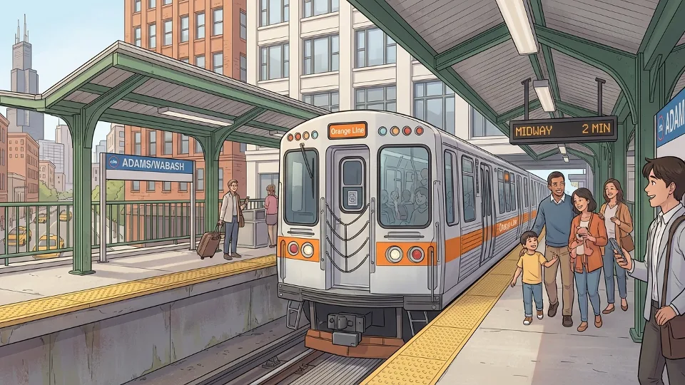 Chicago Orange Line Adapts Service During Track Work