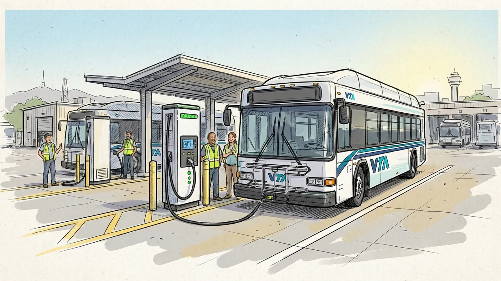 SF Bay Area VTA Builds Electric Bus Future