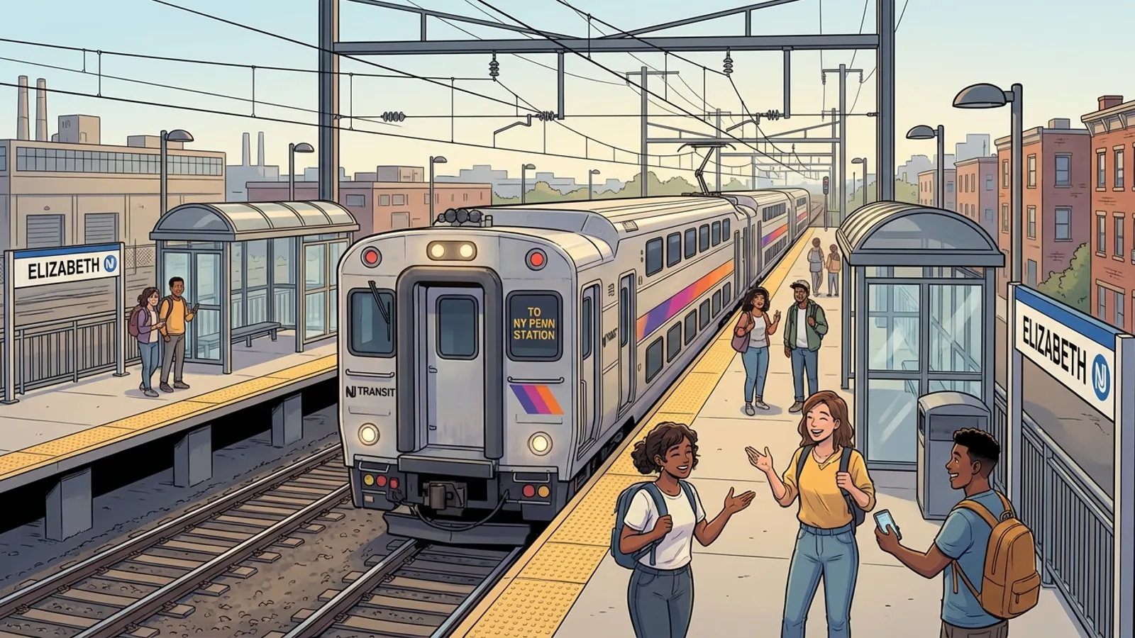 NJ Transit Upgrades Elizabeth Station Wayfinding