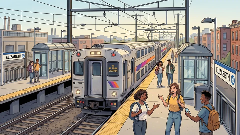 NJ Transit Upgrades Elizabeth Station Wayfinding