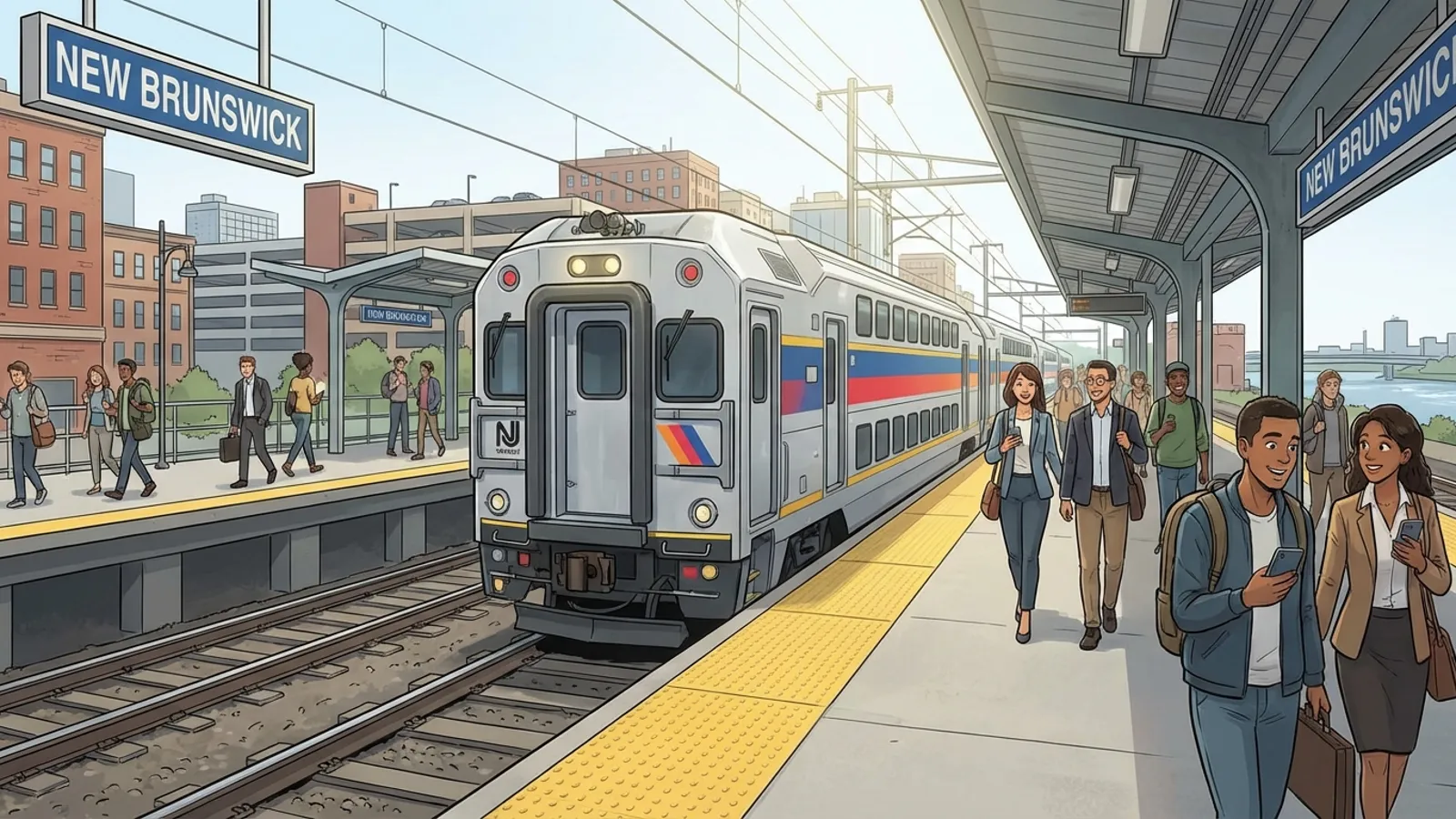 NYC-NJ Transit Upgrades New Brunswick Station Map