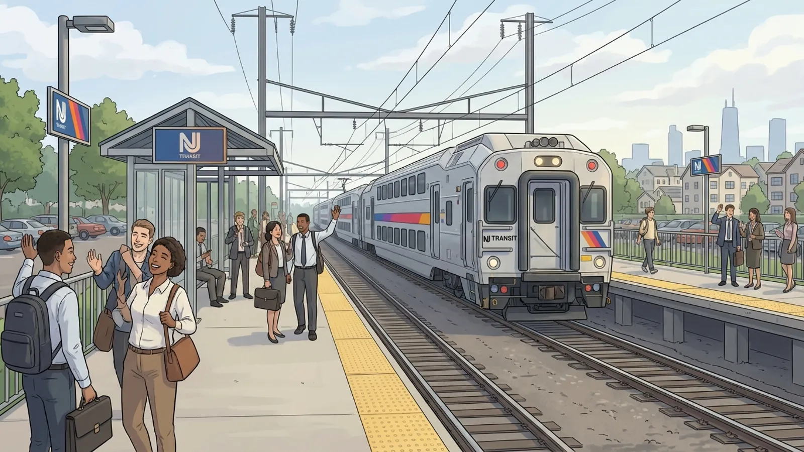 NJ Transit Repairs Track, Service Adapting