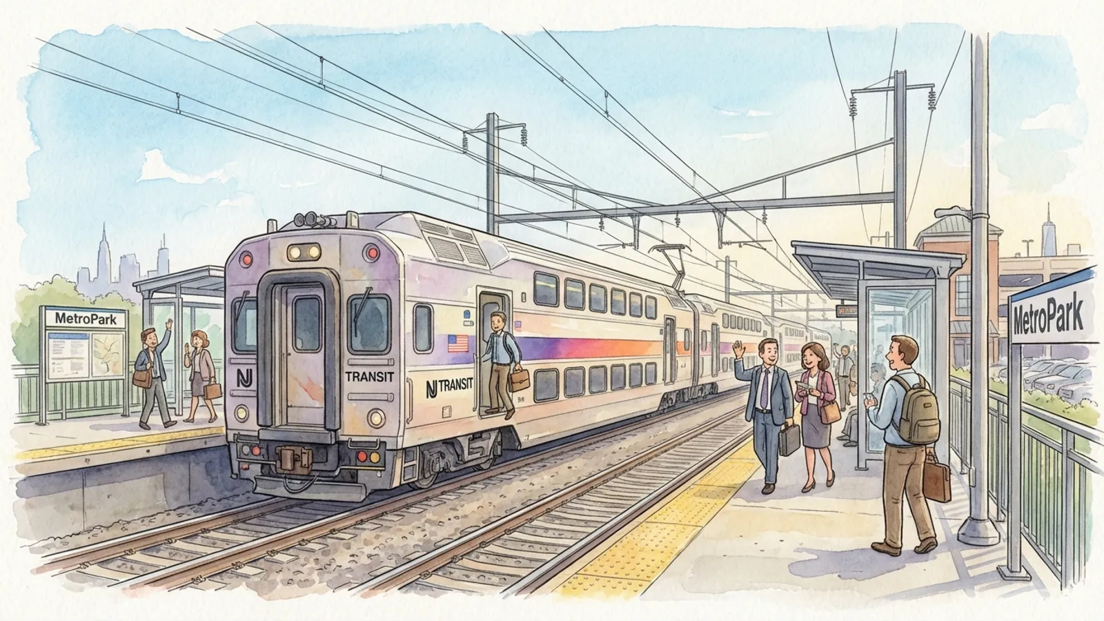 NYC-NJ Transit Upgrades MetroPark Wayfinding