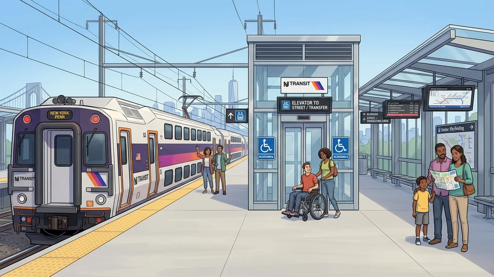 NYC-NJ Transit Tracks Elevators to Keep Riders Moving