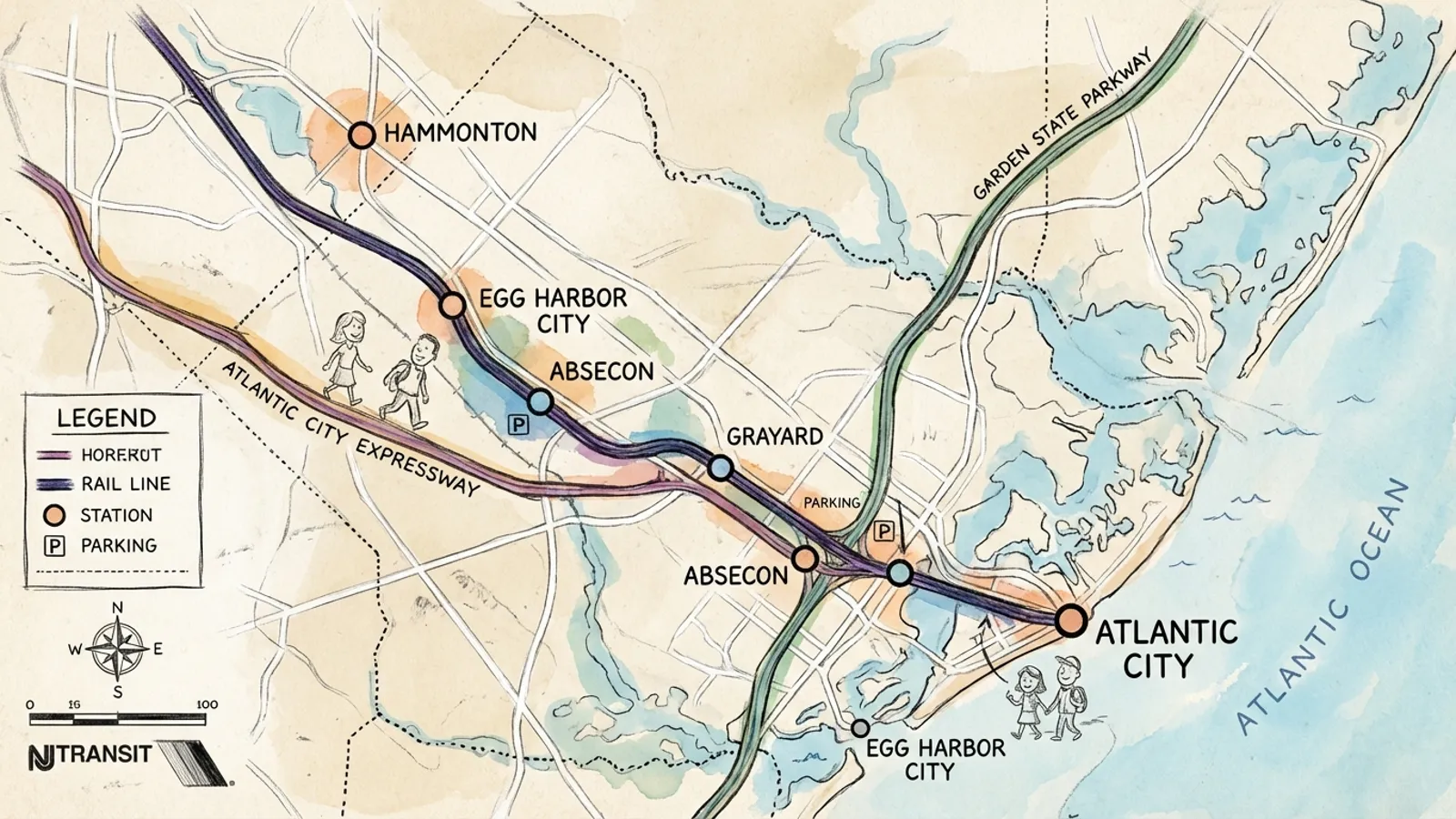 NJ Transit Unveils Atlantic County Station Map