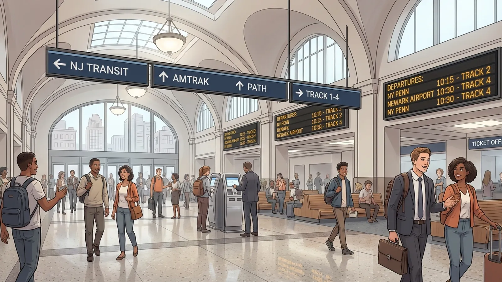 Newark Penn Station Gets New Wayfinding Map