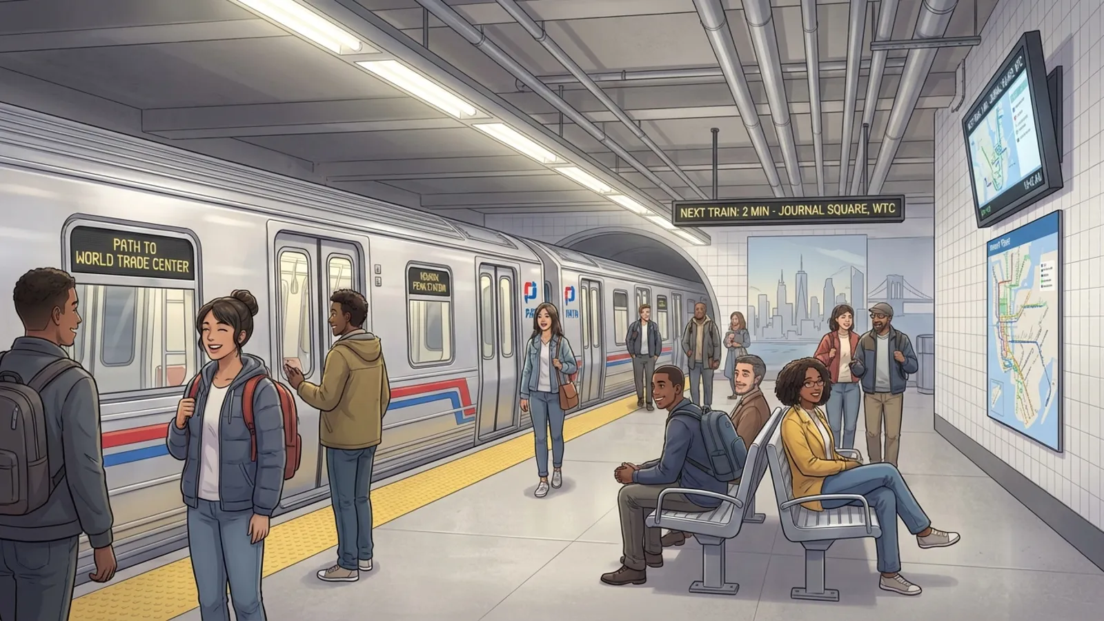 NYC PATH Adapts Newark Platforms for Infrastructure Work