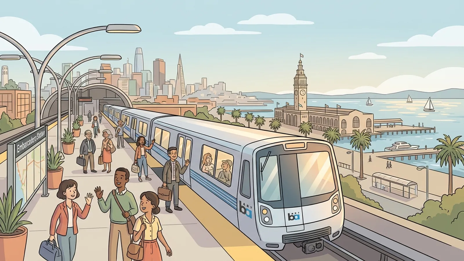 SF BART Adds Longer Trains for Fleet Week Crowds