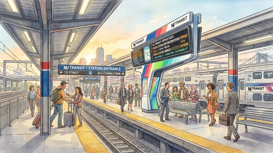 NYC-NJ Transit Riders Shape Platform Sign Redesign