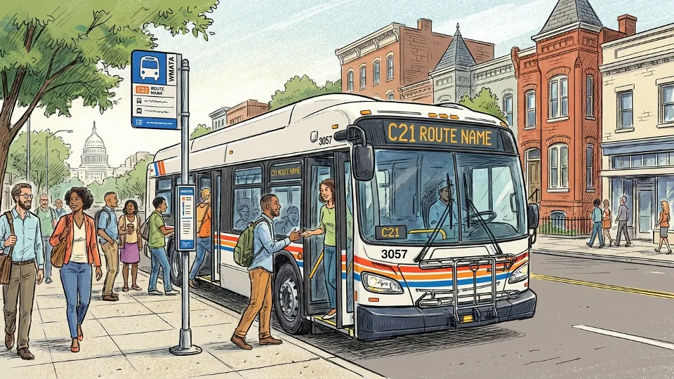 DC-Maryland-Virginia C21 Stop Relocated for Better Service