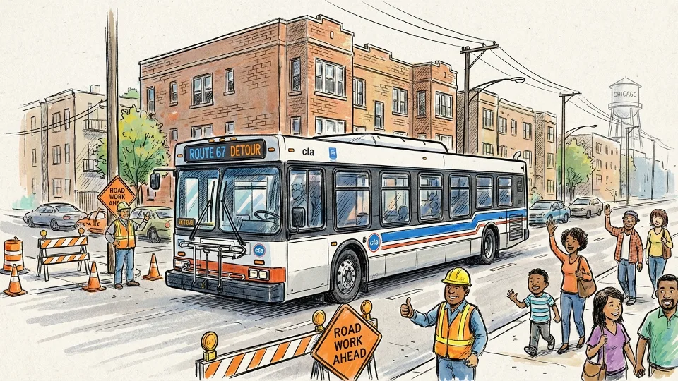 Chicago Route 67 Adapts to South Side Street Work