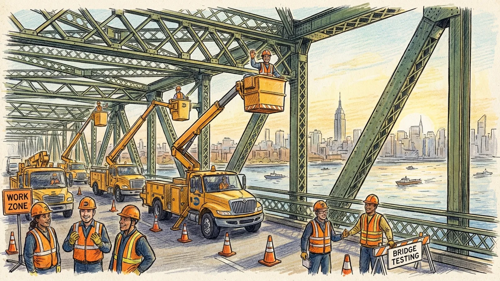 NYC's RFK Bridge Tests Safety Systems Overnight