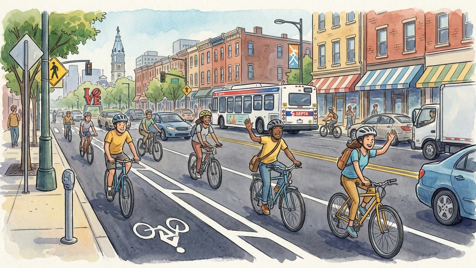 Philadelphia Advances Bike Lanes to Save Lives
