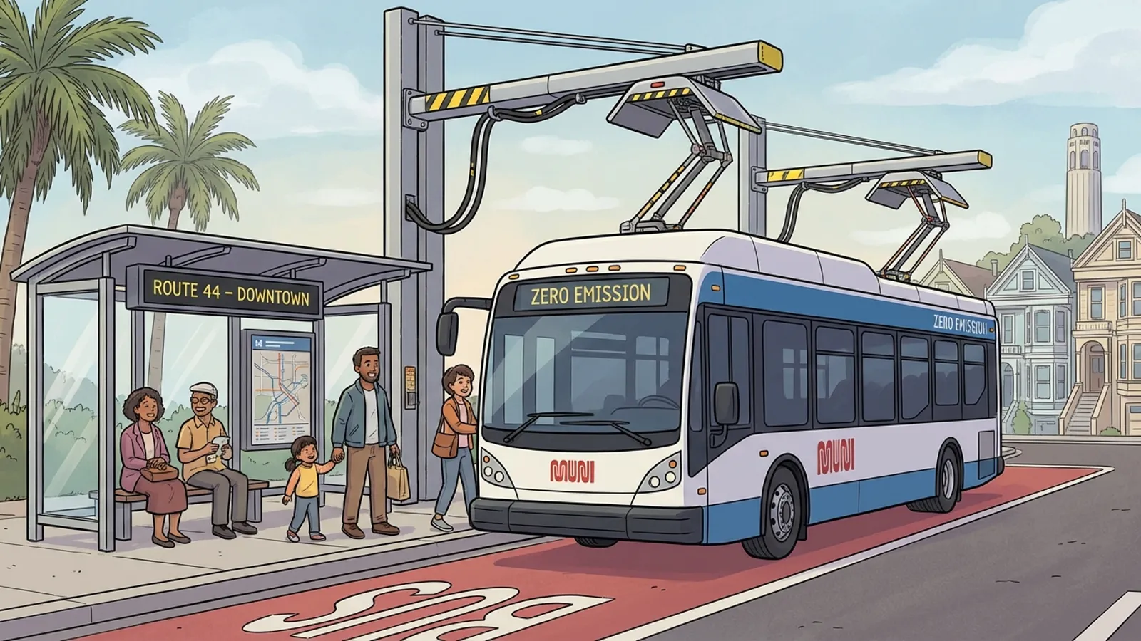 SF Transit Plans All-Electric Fleet Transition