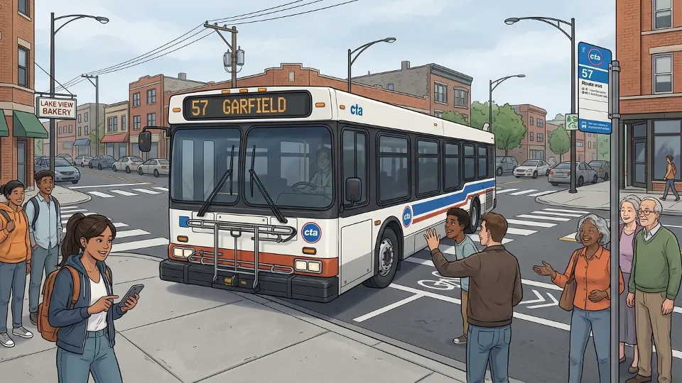 Chicago Route 57 Adapts Near Grand and Laramie