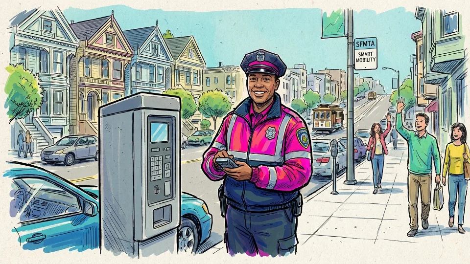 SF Parking Officers Go Pink for Health Awareness