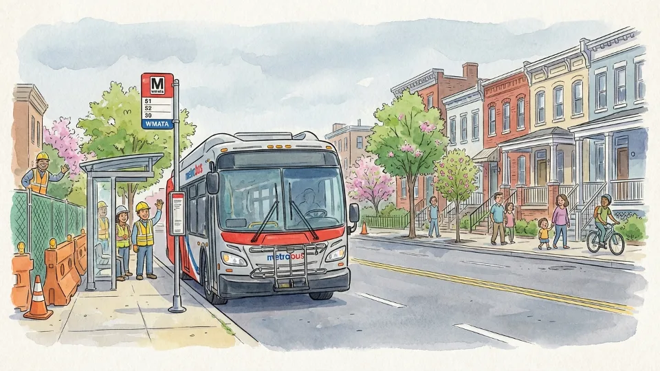 DC-Maryland-Virginia Transit Adapts to 14th Street Work
