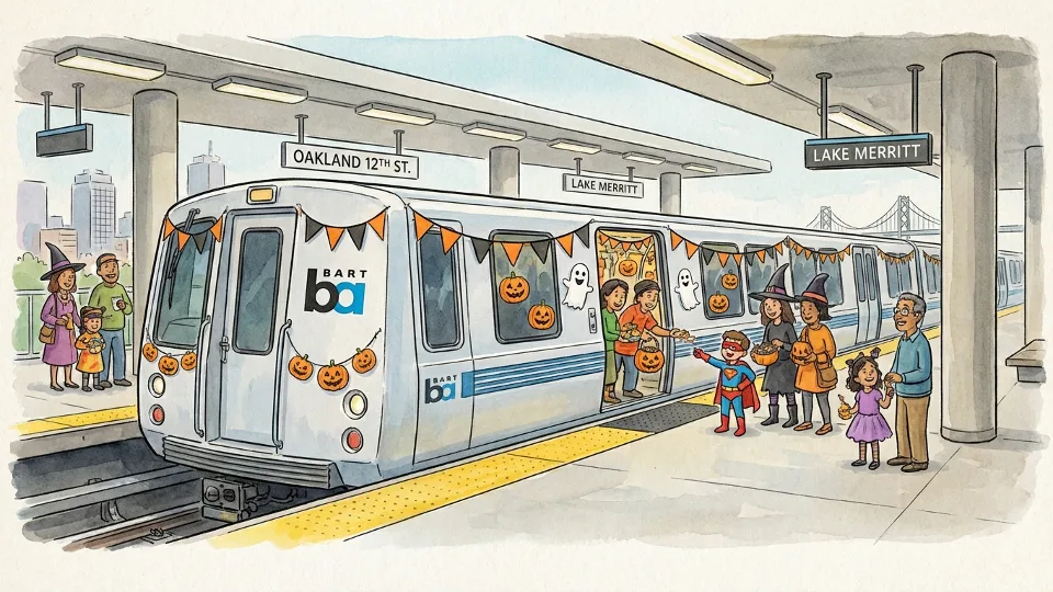 SF BART Brings Halloween Fun to Oakland Stations