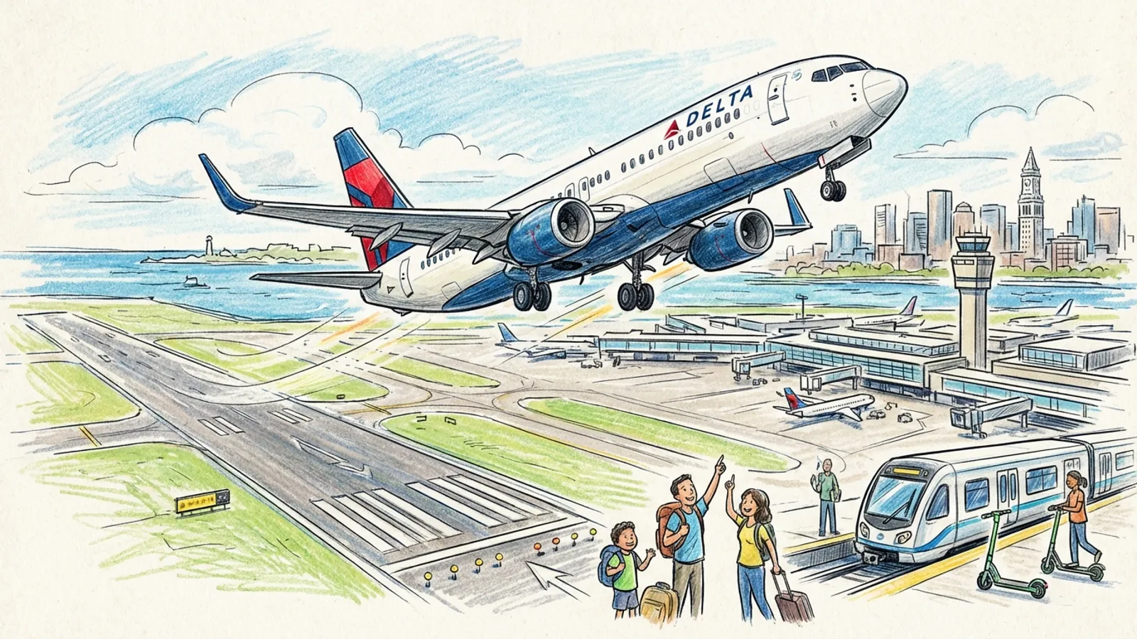 Boston Logan Controllers Prevent Runway Conflict