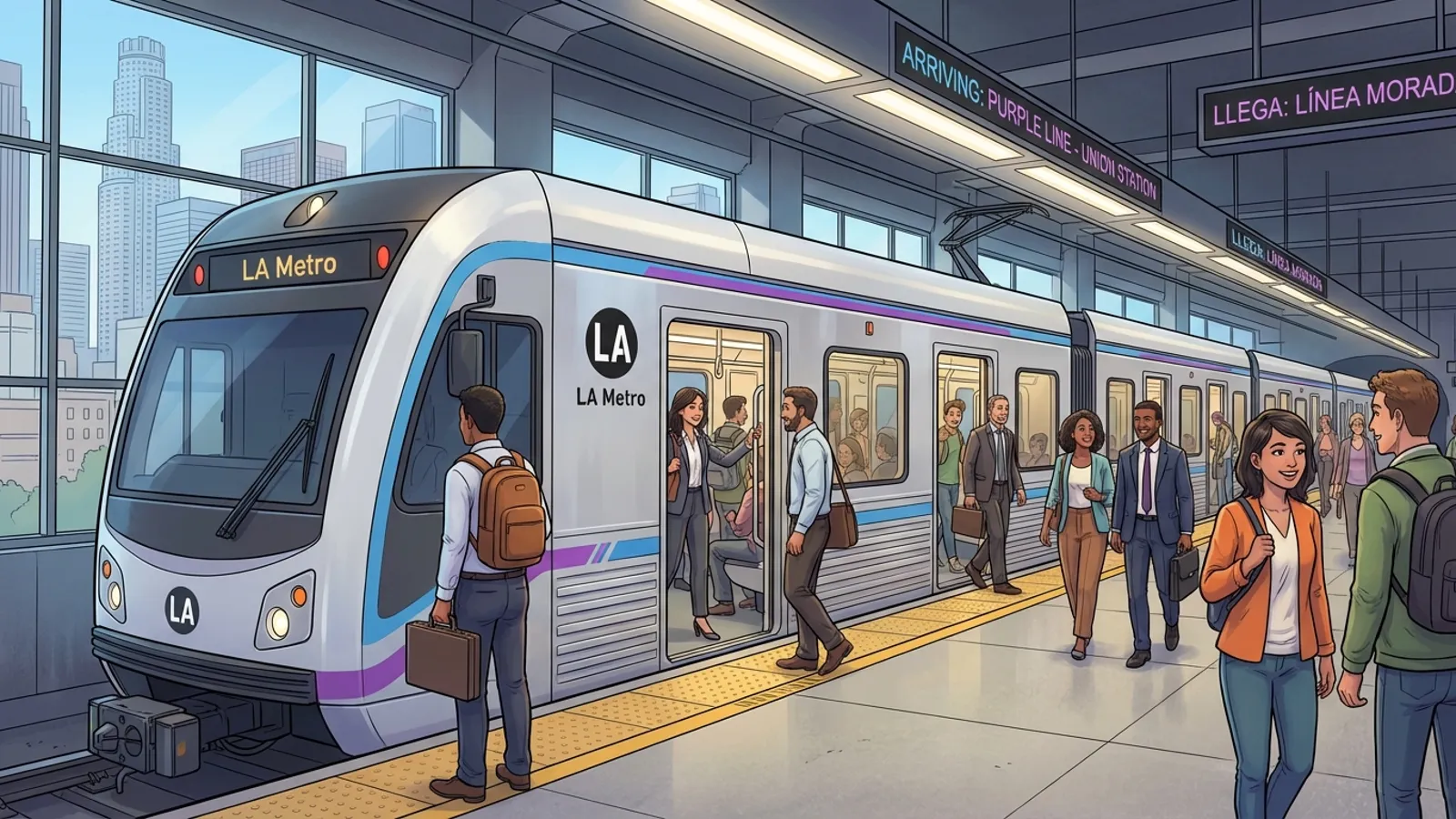 LA Metro Moves Fans to Dodgers Victory Parade