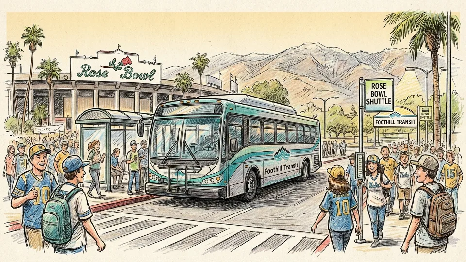 Rose Bowl Gets Shuttle Service in Greater Los Angeles