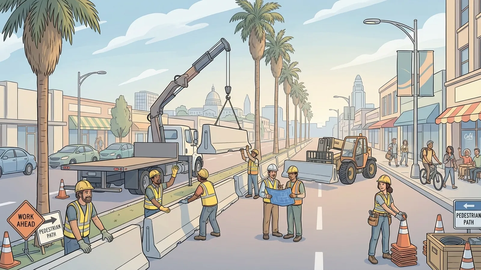 LA Metro Begins Safety Work for New Light Rail Line