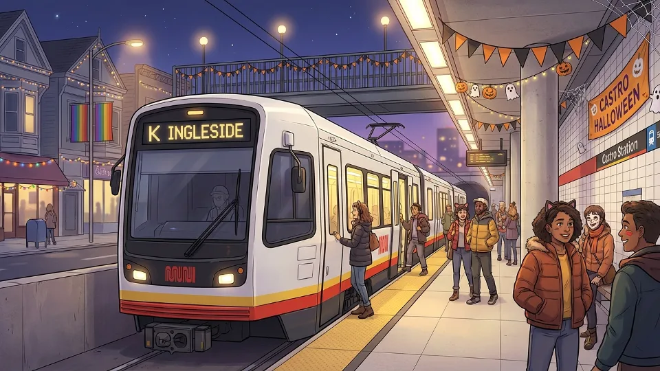 SF Muni Helps Riders Reach Halloween Festivities