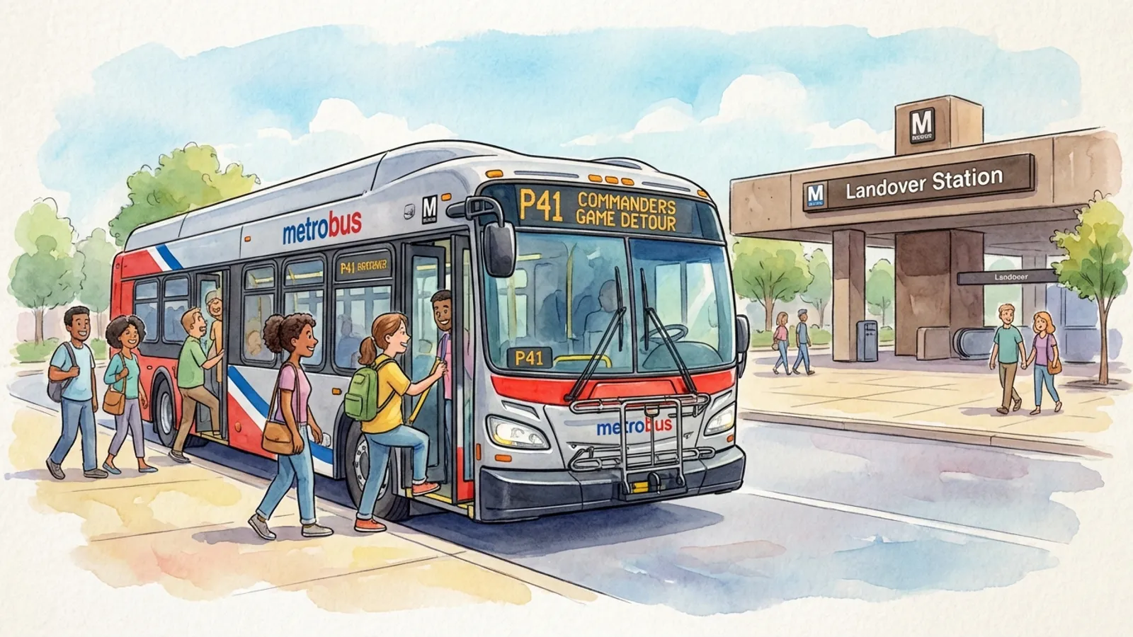 DC-Maryland-Virginia P41 Detours for Playoff Transit