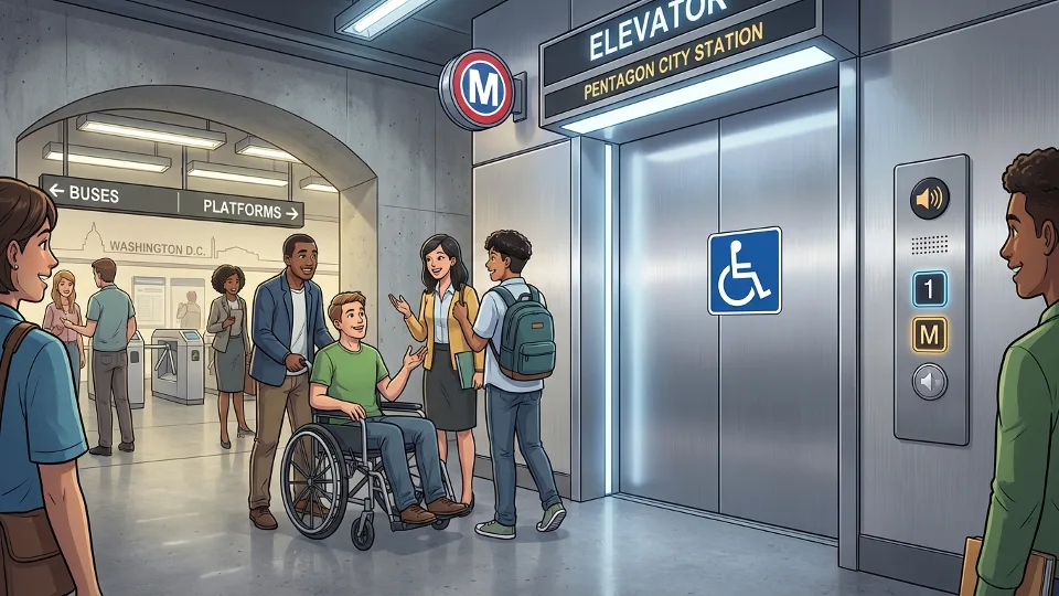 DC Metro Upgrades Pentagon City Elevator Access