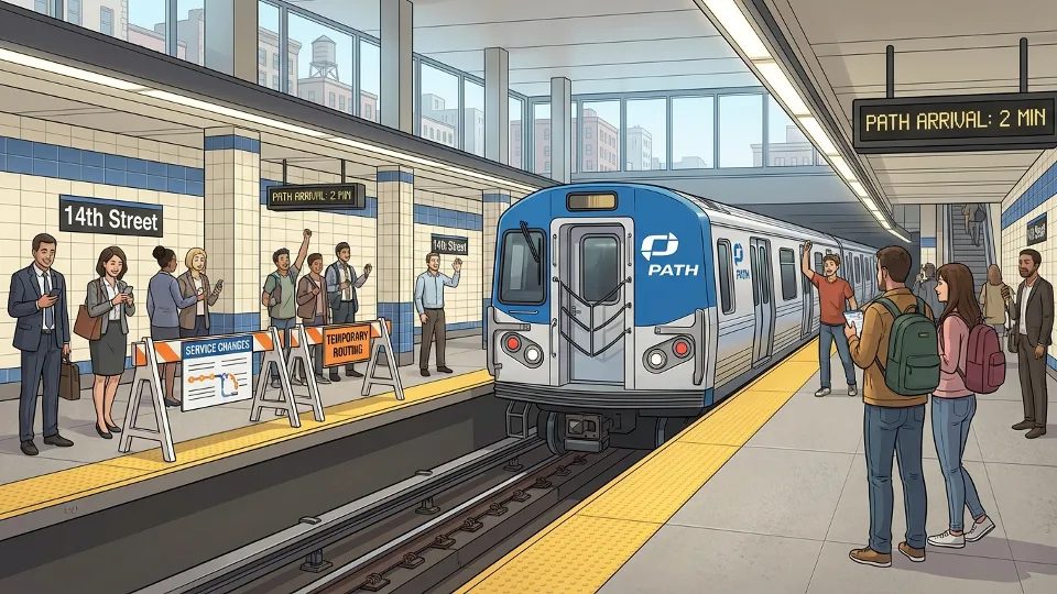 NYC PATH Adapts Service at 14th Street Station