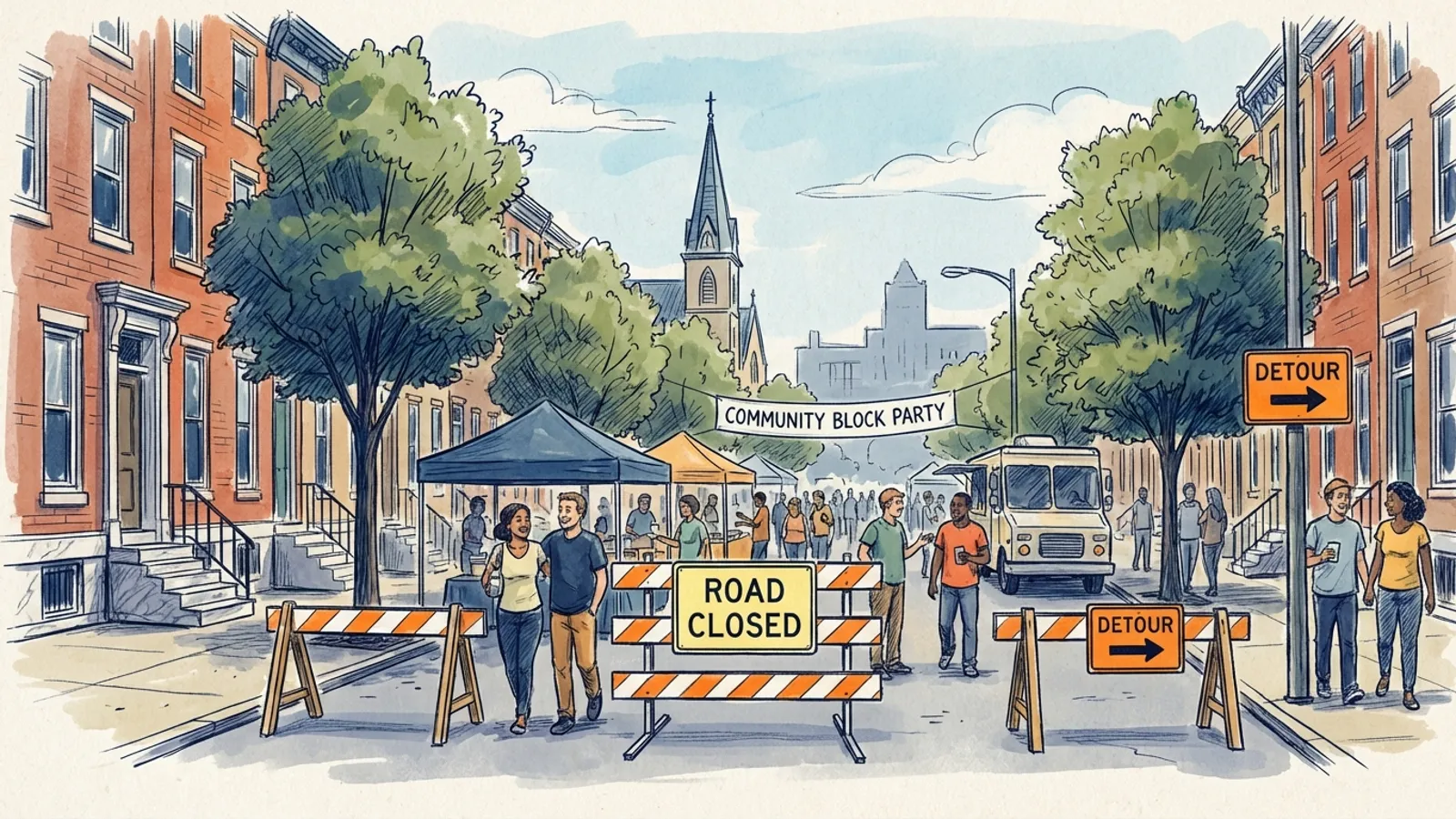 Philadelphia Streets Close for Community Events