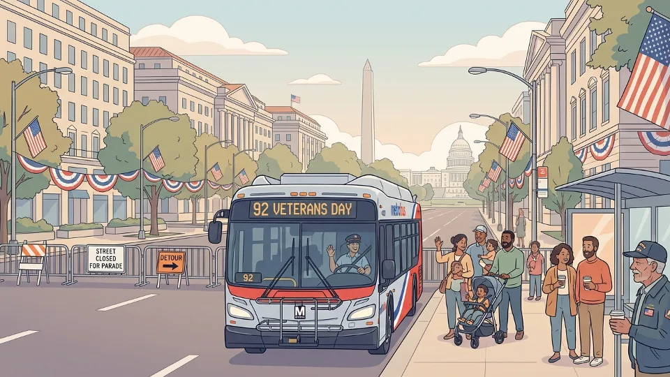 DC Metro Adapts Routes for Veterans Day Parade