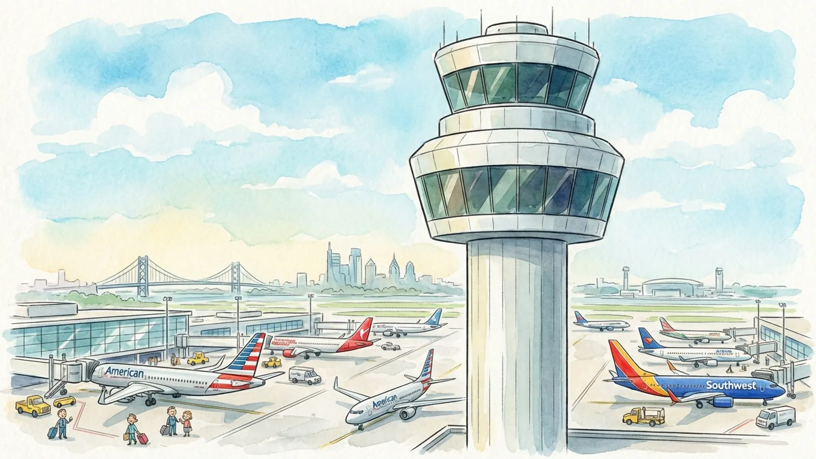 Philadelphia Airport Adapts as Controllers Keep Skies Safe