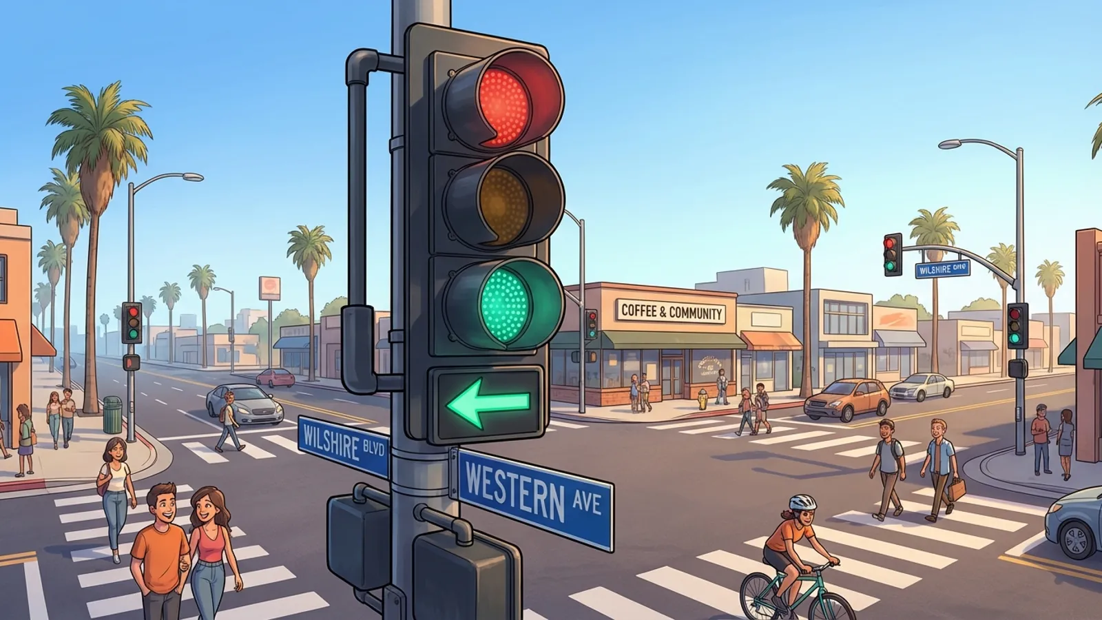 LA Adds Protected Turn Signal for Safer Streets
