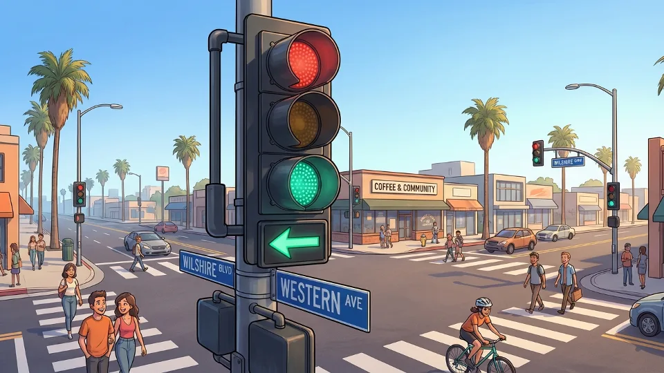 LA Adds Protected Turn Signal for Safer Streets