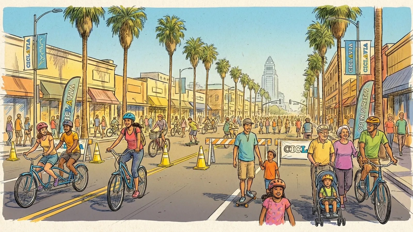 LA's CicLAvia Brings Stranger Things to Melrose
